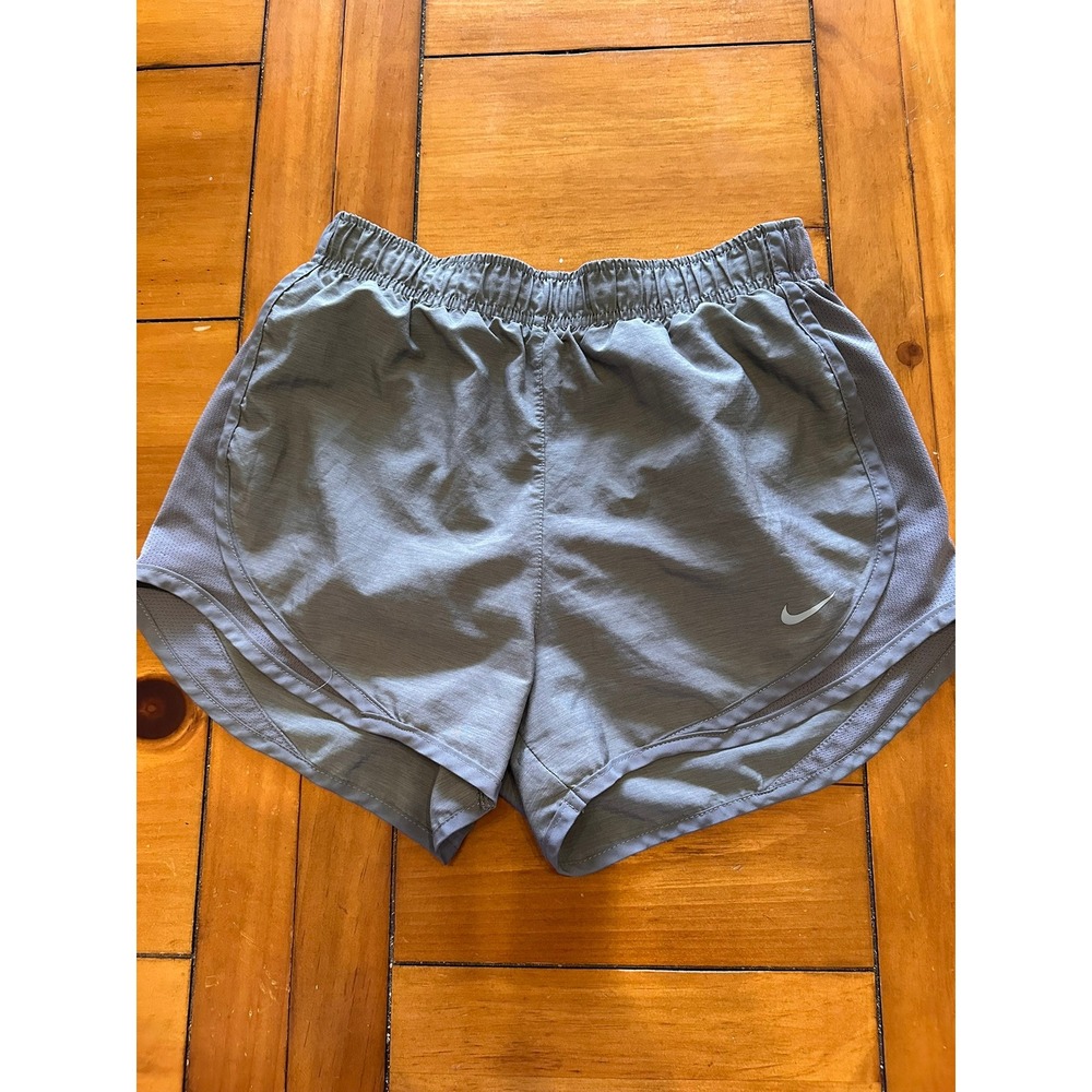 Nike Dri-FIT Tempo Women Running Shorts Gray Mesh Athletic Workout Size XS